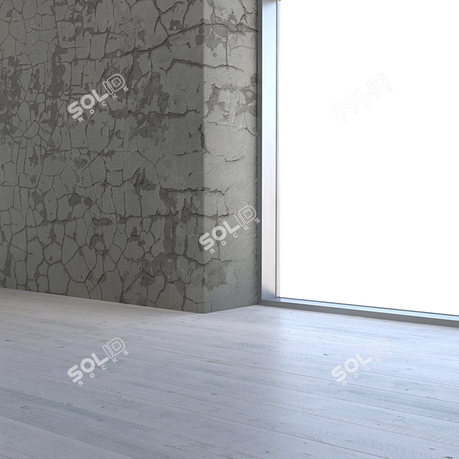 Seamless Old Plaster Texture 3D model image 3