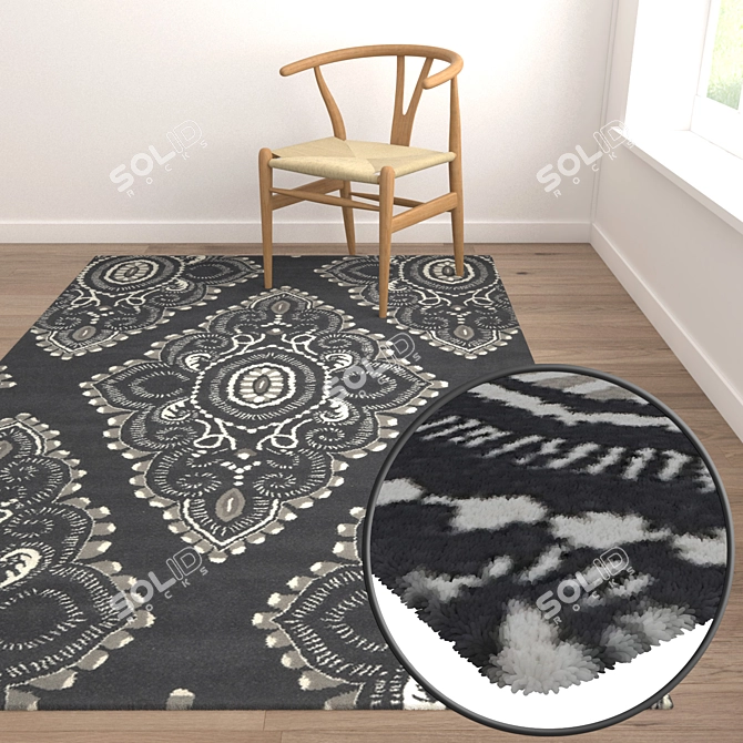 Luxury Carpet Set: High-Quality Textures & Multiple Options 3D model image 5