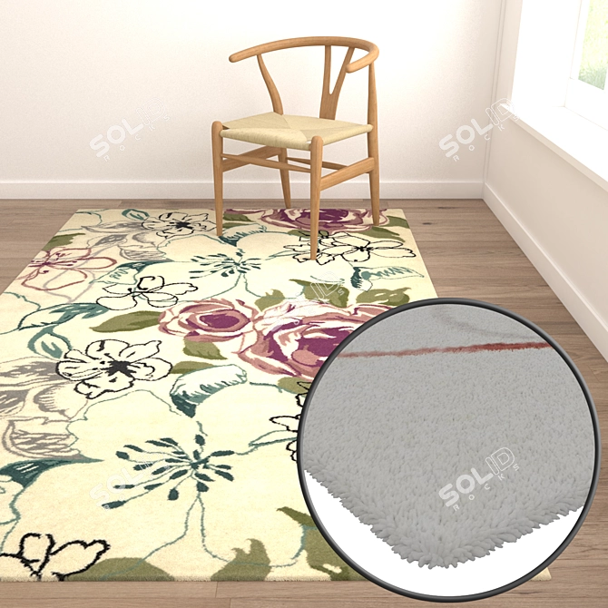 Versatile High-Quality Carpet Set 3D model image 5