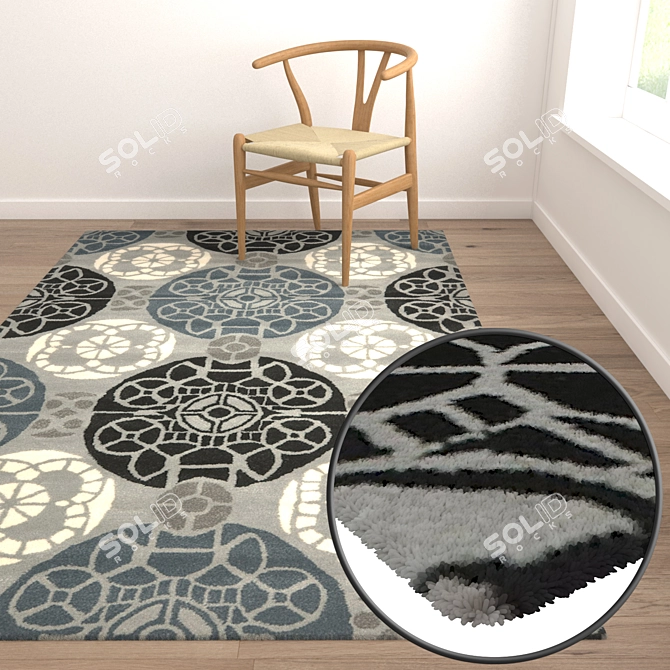 High-Quality Carpet Set 3D model image 5