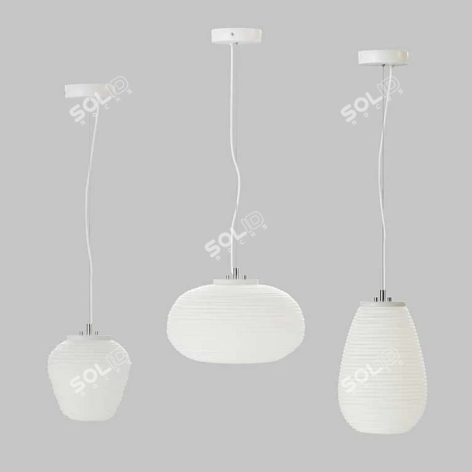 Luminous Comfort Pendant Lights 3D model image 1