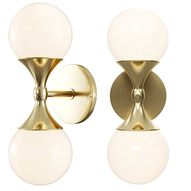 Astoria Wall Sconce: Elegant & Efficient 3D model image 1