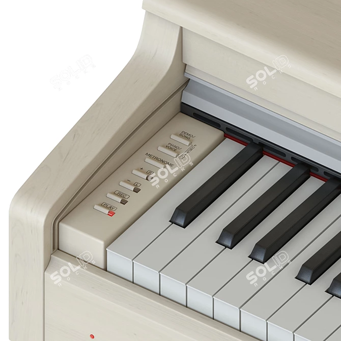 Yamaha YDP-164: A Digital Piano Masterpiece 3D model image 4