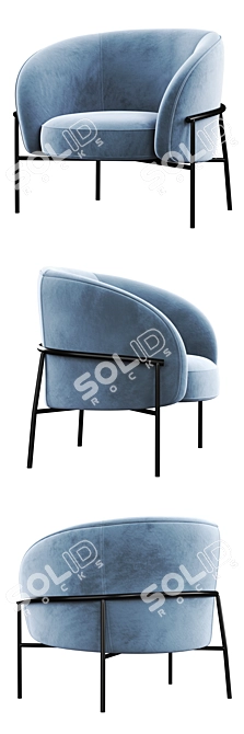Sleek PARLA Rimo Chair: Modern Design 3D model image 3