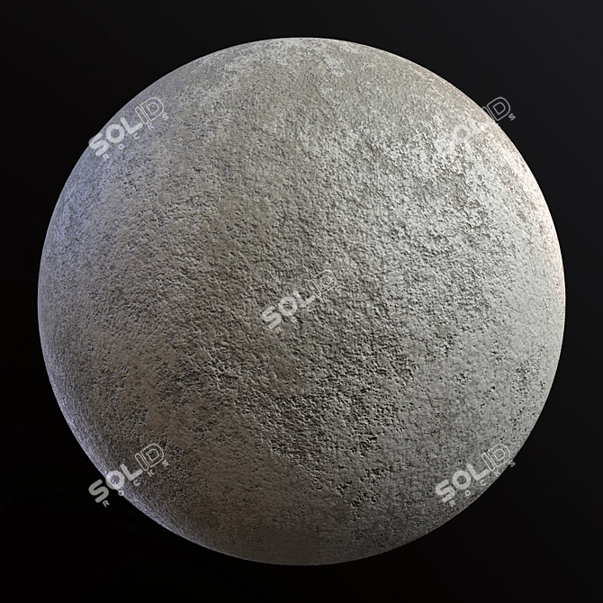 Seamless Concrete Plaster: High-Res Textures & Customizable Material 3D model image 3