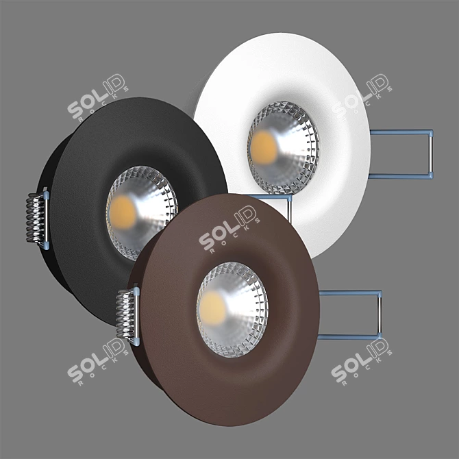 Versatile Ceiling Light: Halogen/LED Compatible 3D model image 1