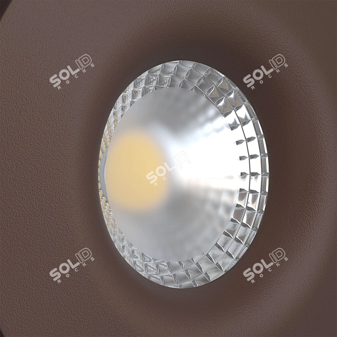 Versatile Ceiling Light: Halogen/LED Compatible 3D model image 2