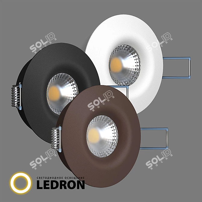 Versatile Ceiling Light: Halogen/LED Compatible 3D model image 4