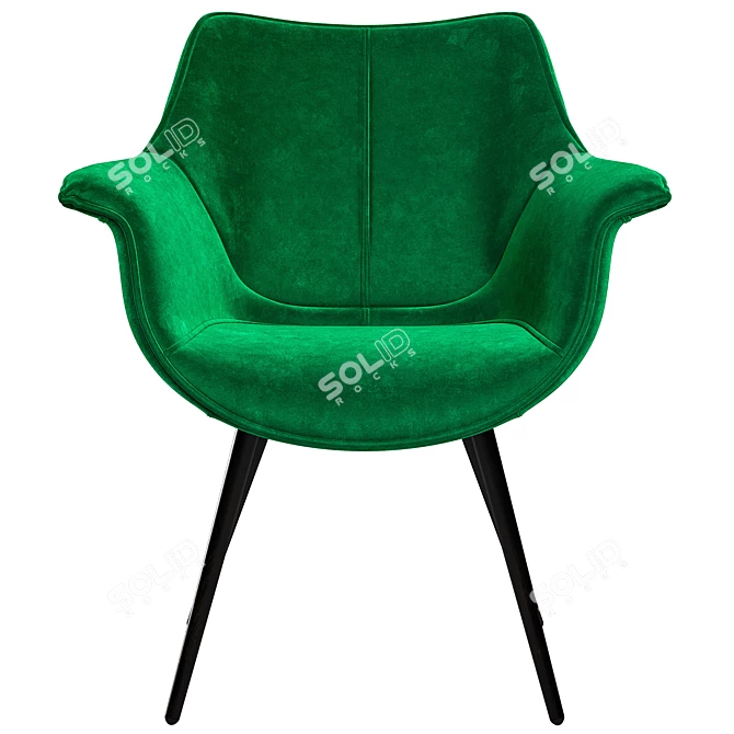 Modern Julian Armchair: Stylish & Comfortable 3D model image 2