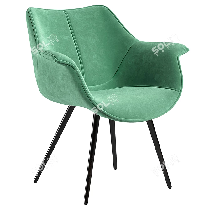 Modern Julian Armchair: Stylish & Comfortable 3D model image 4