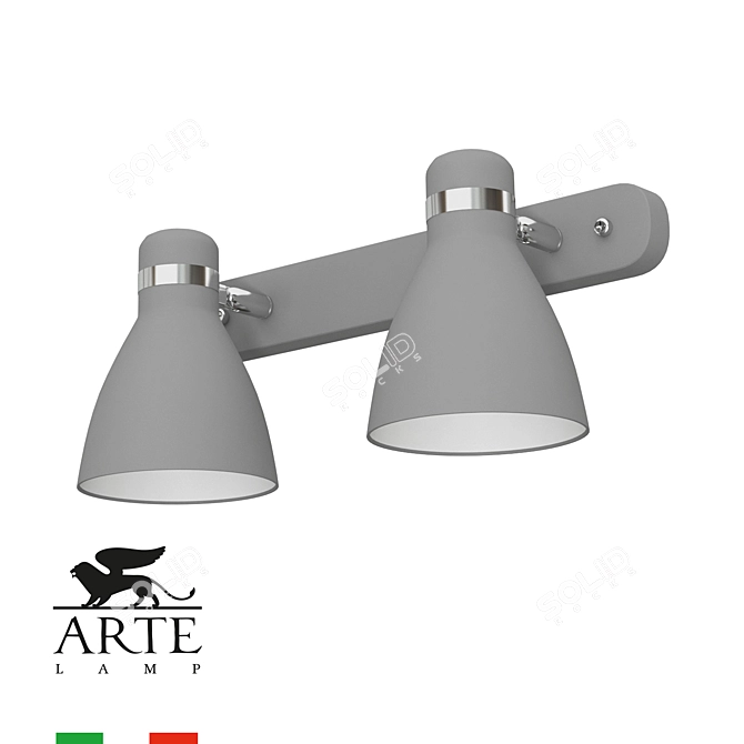 Sleek Arte Lamp Mercoled Pendant 3D model image 1