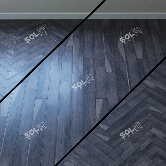 Elegant Pecan Silverton Parquet 3D model image 1