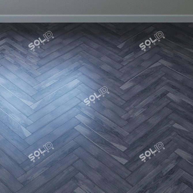 Elegant Pecan Silverton Parquet 3D model image 3