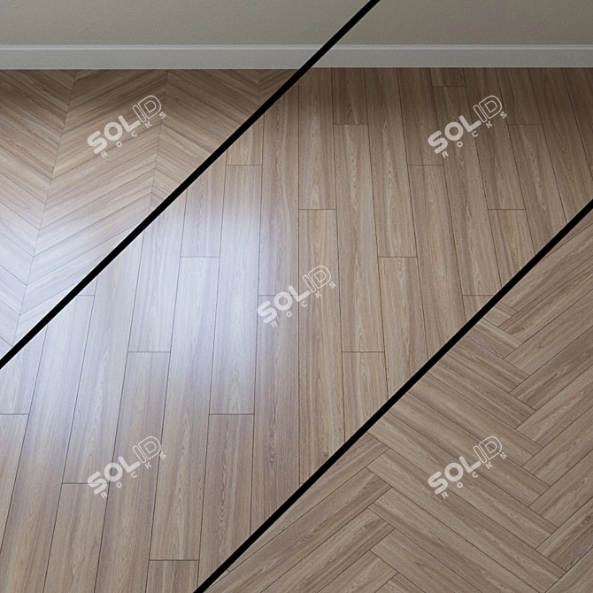 Desert Oak Parquet: Krono Original 3D model image 1