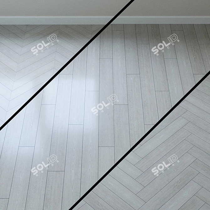 Atlas Oak Parquet: Classic Elegance 3D model image 1