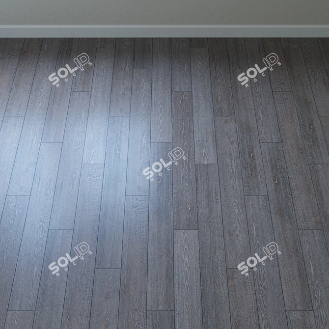 Flint Oak Parquet Flooring 3D model image 2