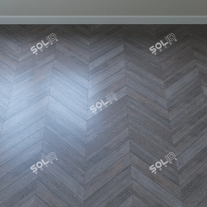 Flint Oak Parquet Flooring 3D model image 4