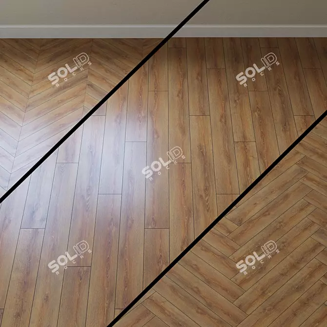 Variostep Oak Bayside Parquet 3D model image 1