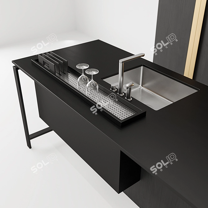 Modernista Kitchen Set 3D model image 4