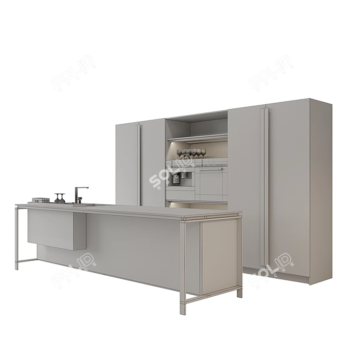 Modernista Kitchen Set 3D model image 5