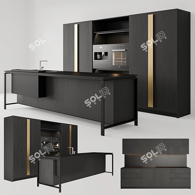 Modernista Kitchen Set 3D model image 6