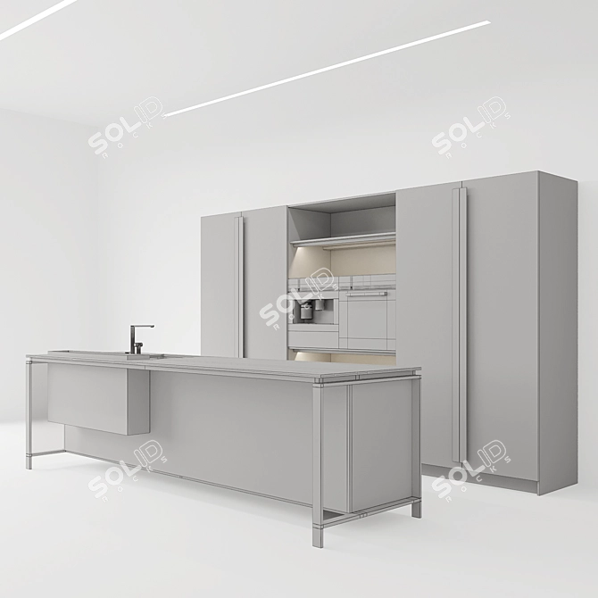 Modernista Kitchen Set 3D model image 10