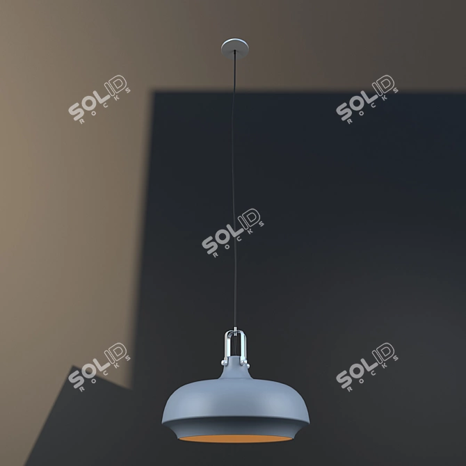 Industrial Loft Pendant Lamp 3D model image 1