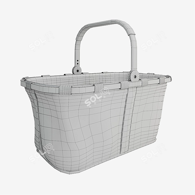 Reisenthel Carrybag: Stylish and Sturdy Shopping Basket 3D model image 5