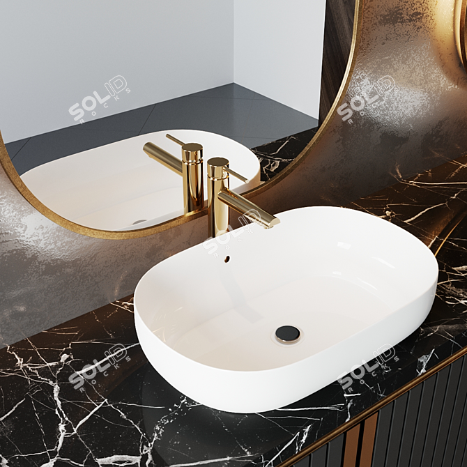 Luxury Bath Set: Studio-54 Inspired 3D model image 7