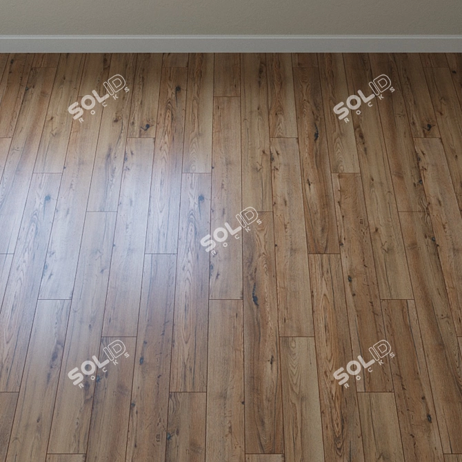 Copperhead Oak Parquet Flooring 3D model image 2