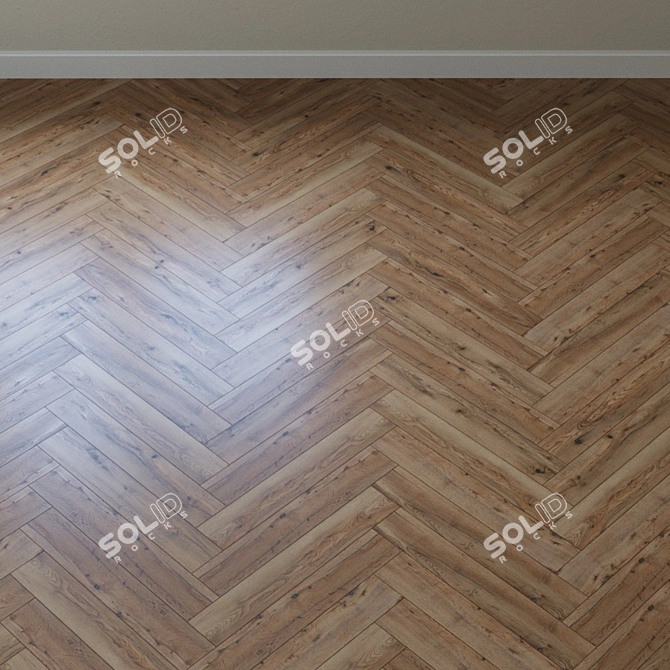 Copperhead Oak Parquet Flooring 3D model image 3