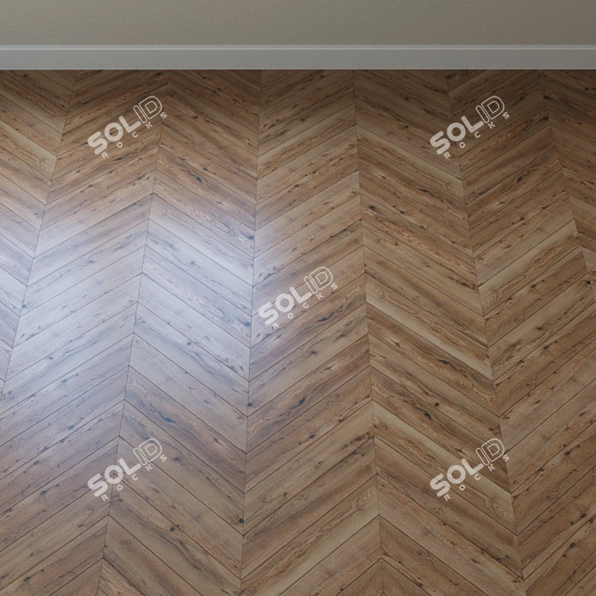 Copperhead Oak Parquet Flooring 3D model image 4