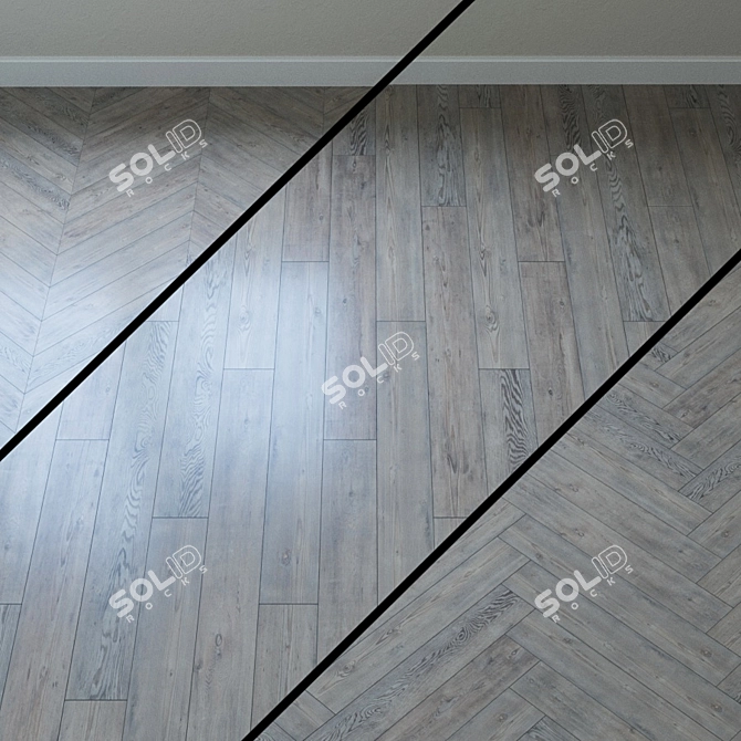 Wide Body San Dimas Pine Parquet 3D model image 1