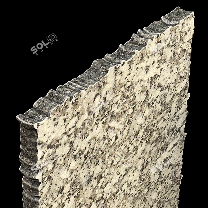 Marble Slab Plate No. 3: Polished & Textured 3D model image 3