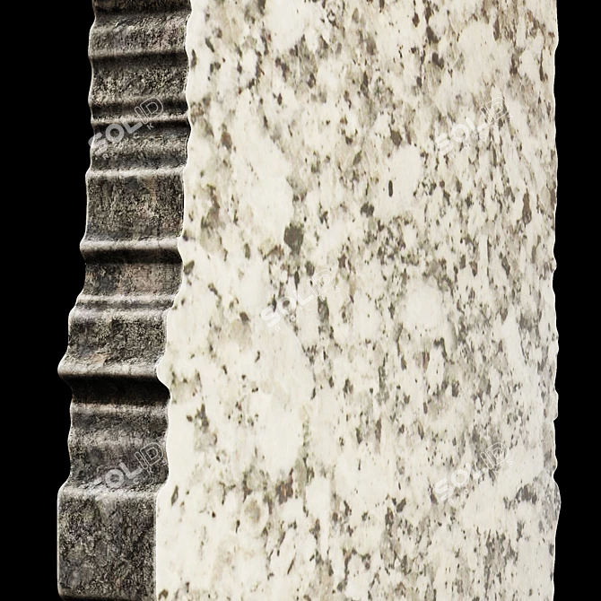 Marble Slab Plate No. 3: Polished & Textured 3D model image 4