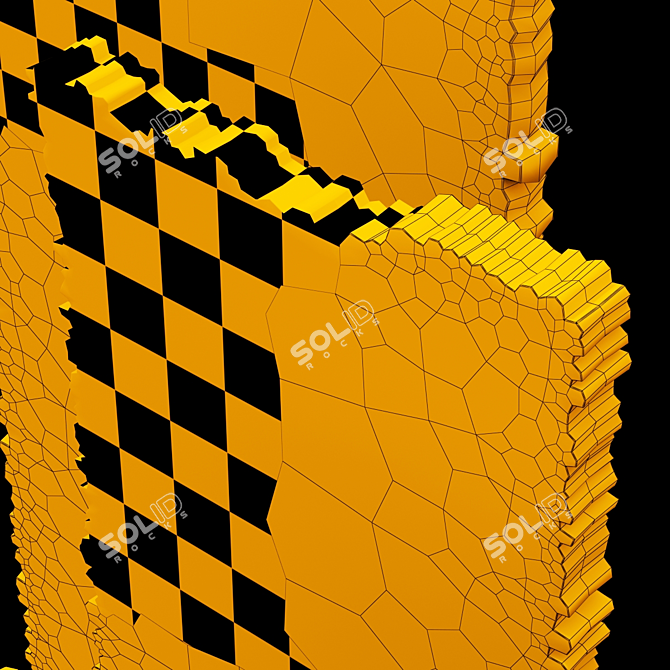 Marble Slab Plate No. 3: Polished & Textured 3D model image 5