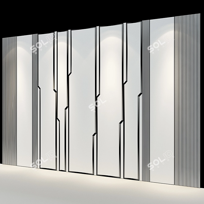 Modern Wall Panel No.156 3D model image 3