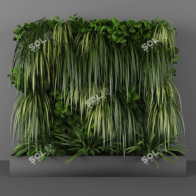 Green Wall Planter 3D model image 1