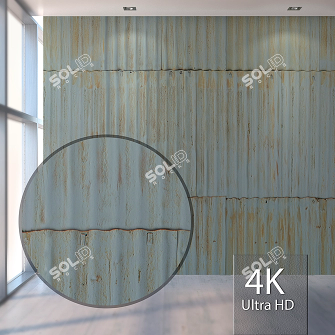  Seamless Metal Texture Pack | High Resolution & Detail 3D model image 1