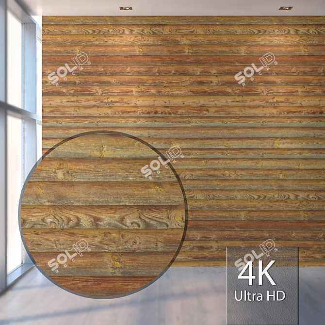 Seamless Wood Texture Pack 3D model image 1