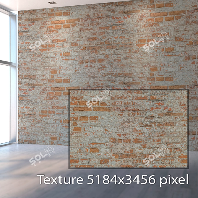 Seamless Brick Texture Set 3D model image 2