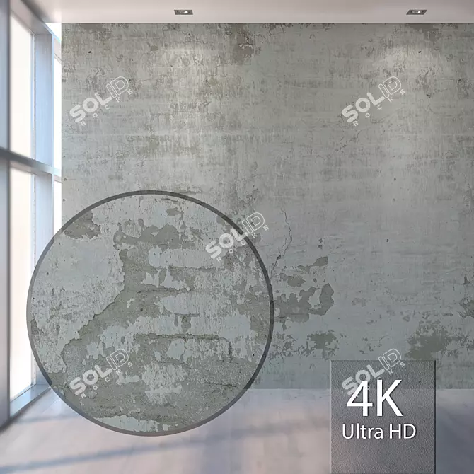 Seamless Plaster Texture 3D model image 1