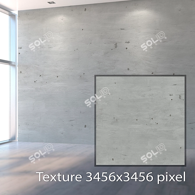 Seamless Plaster Texture Kit 3D model image 2