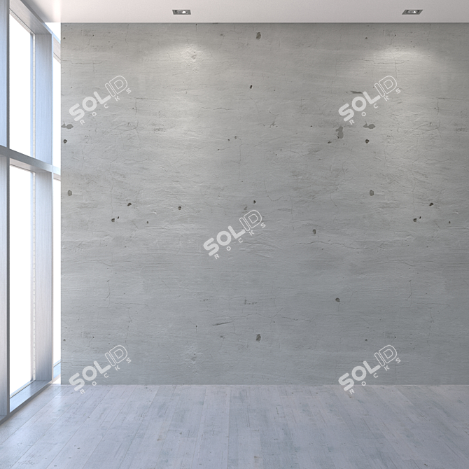 Seamless Plaster Texture Kit 3D model image 5