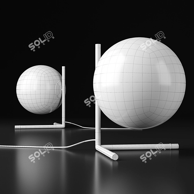 Modern LED Table Lamp 3D model image 2