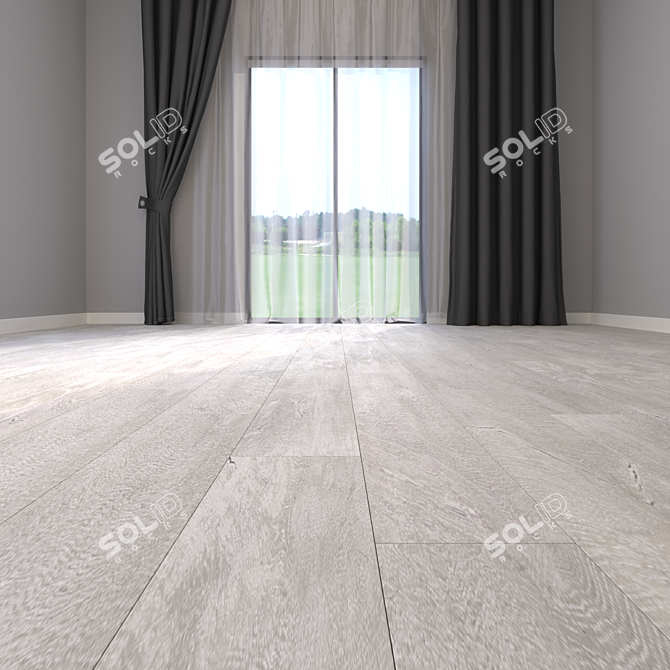 Paronda Lenk Ash 3D Parquet: High-Quality Textures 3D model image 2