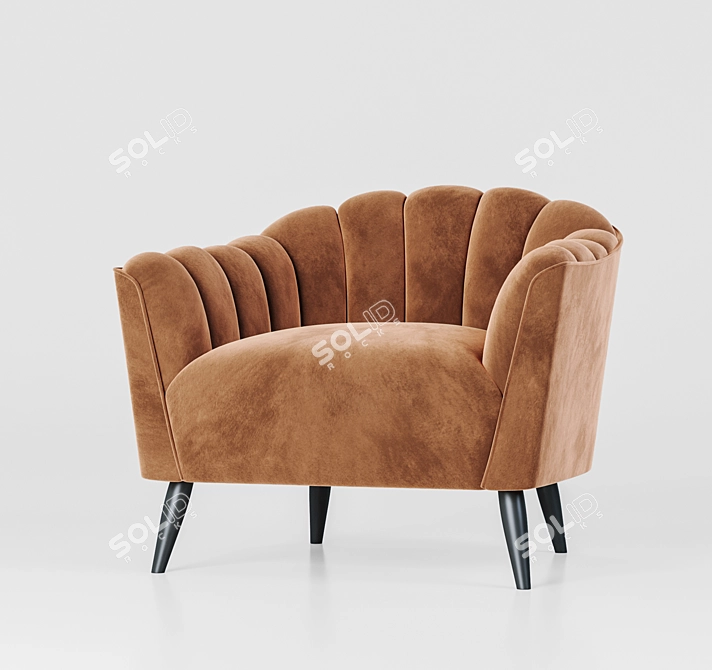 Modern Comfort Armchair 3D model image 2