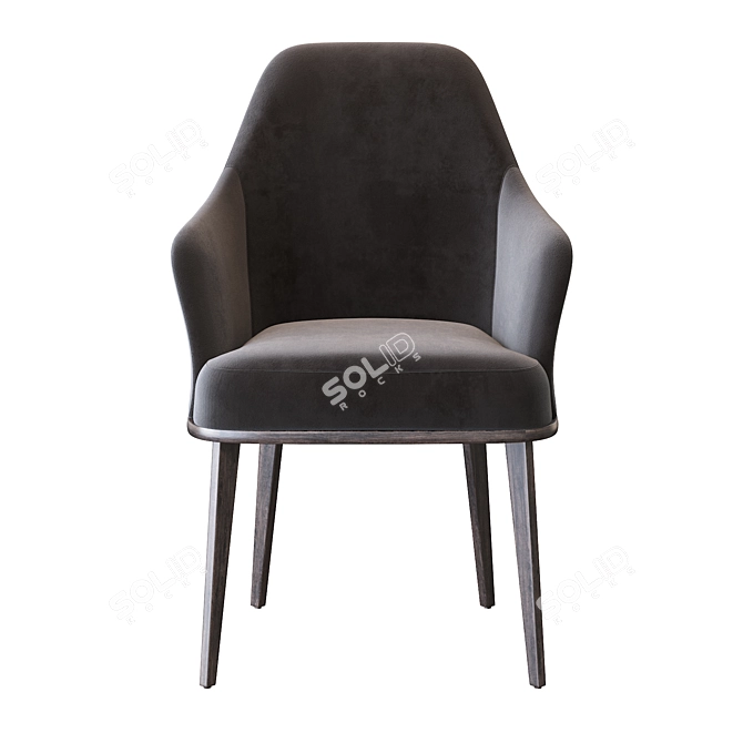 Liam Chair: Compact and Comfortable 3D model image 4