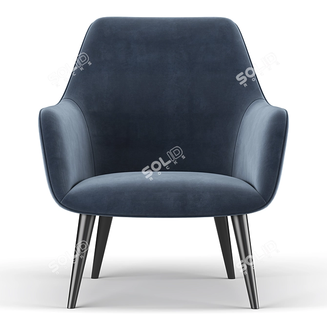 Modern Comfort: Jedediah 30 Armchair 3D model image 3