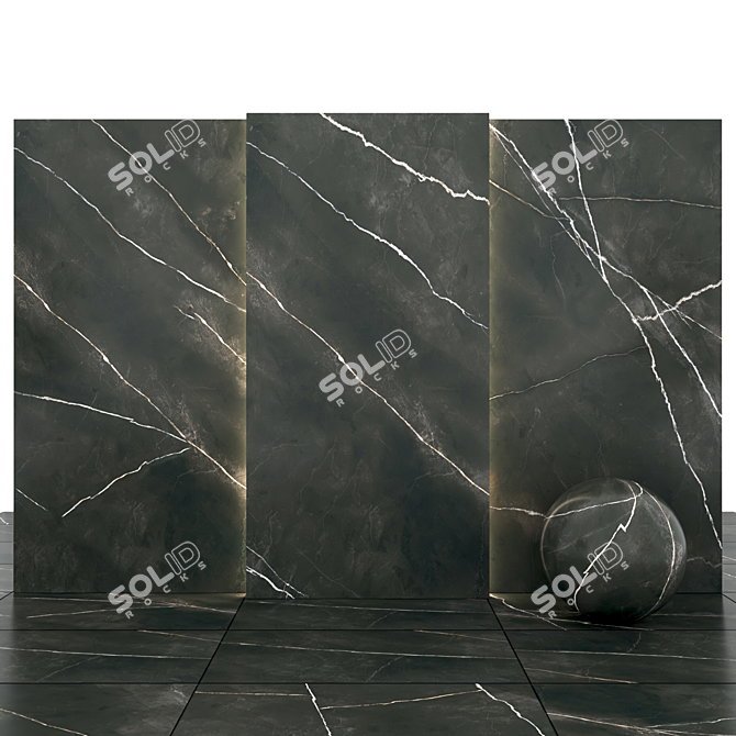 QSO Black Marble: Stunningly Realistic Tiles 3D model image 1
